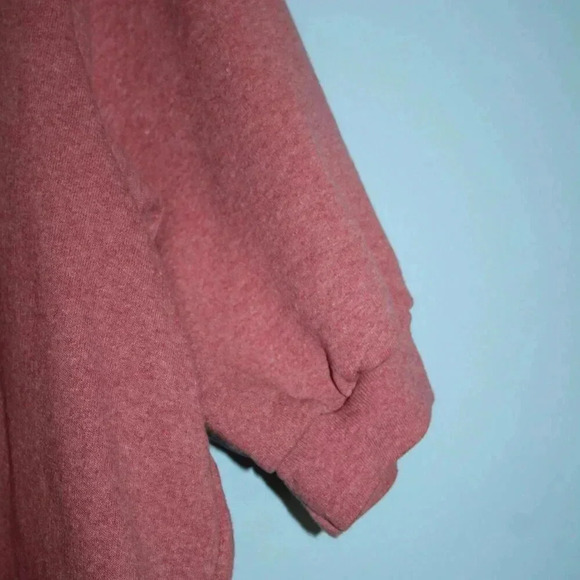 The Vermont Country Store Vintage Button Front Sweatshirt Cardigan XL Dusty Rose - Picture 10 of 12